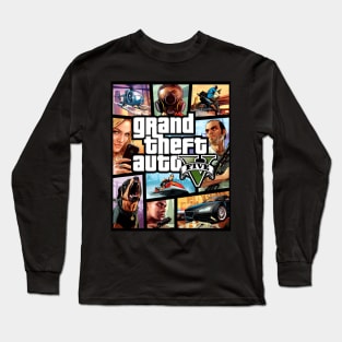 Grand Theft Auto V Cover Long Sleeve T-Shirt